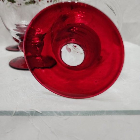 Pfaltzgraff Dining 4 Pfaltzgraff Winterberry Stemless Water Goblets